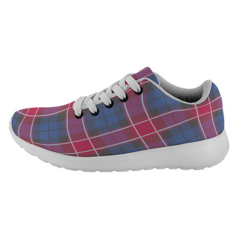 Image of Tartan Sneakers - Graham Of Menteith Pink Scotland | Unisex Tartan Running Shoes | Sneakers Men & Women Tartan Shoes