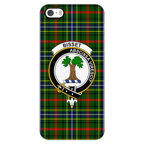 Image of Bisset Pattern Scottish Clan Tartan Phone Case - shirtskishirt