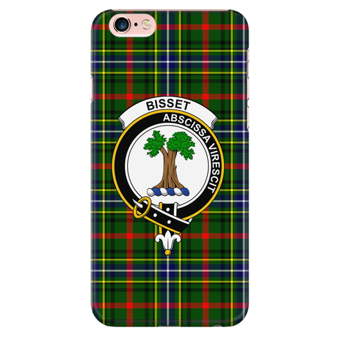 Image of Bisset Pattern Scottish Clan Tartan Phone Case - shirtskishirt