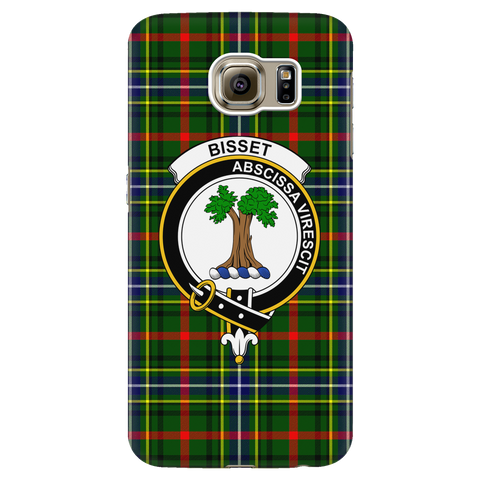 Image of Bisset Pattern Scottish Clan Tartan Phone Case - shirtskishirt