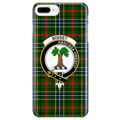 Image of Bisset Pattern Scottish Clan Tartan Phone Case - shirtskishirt