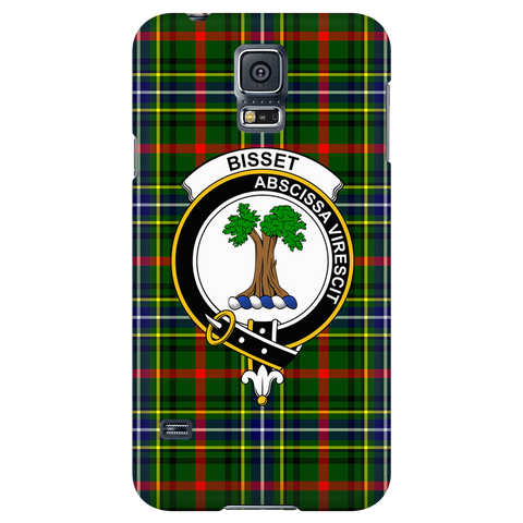 Image of Bisset Pattern Scottish Clan Tartan Phone Case - shirtskishirt