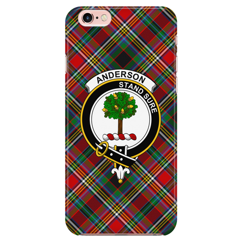 Image of Anderson Of Arbrake Scottish Clan Tartan Phone Case - shirtskishirt