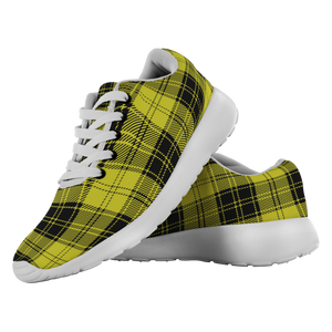 Tartan Sneakers - MacLachlan Yellow Scotland | Unisex Tartan Running Shoes | Sneakers Men & Women Tartan Shoes