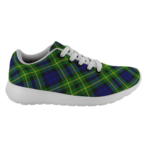 Image of ScottishShop Tartan Sneakers Campbell Of Breadalbane Modern Scotland Tartan Running Shoes - shirtskishirt