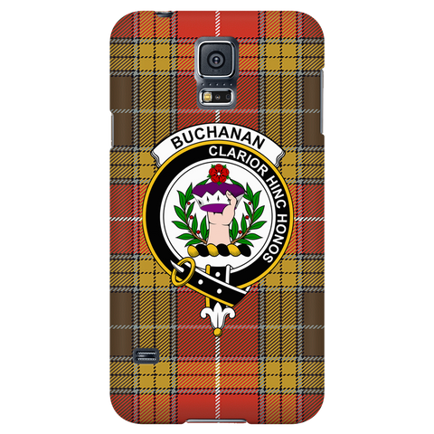 Image of Buchanan Old Set Weathered Scottish Clan Tartan Phone Case - shirtskishirt