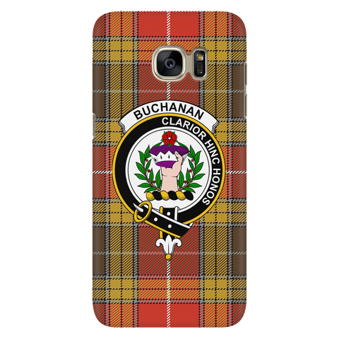 Image of Buchanan Old Set Weathered Scottish Clan Tartan Phone Case - shirtskishirt