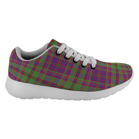 Image of Tartan Sneakers - MacIntyre Or Glen Orchy Purple Scotland | Unisex Tartan Running Shoes | Sneakers Men & Women Tartan Shoes