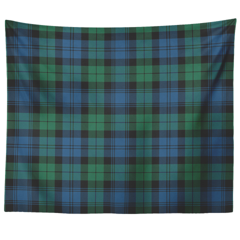 Image of Wall Tapestry Blackwatch Ancient Tartan Clan Badge Scottish - shirtskishirt