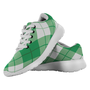 Tartan Sneakers -  Bias Plaid Scotland | Unisex Tartan Running Shoes | Sneakers Men & Women Tartan Shoes