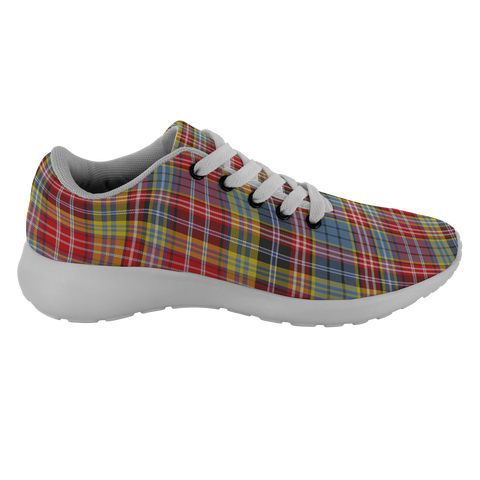 Image of ScottishShop Tartan Sneakers Drummond Of Strathallan Scotland Tartan Running Shoes - shirtskishirt