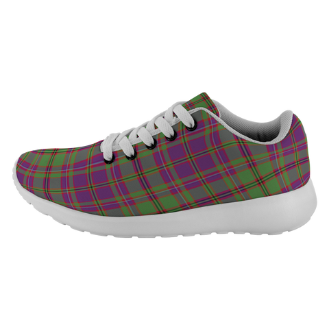 Image of Tartan Sneakers - MacIntyre Or Glen Orchy Purple Scotland | Unisex Tartan Running Shoes | Sneakers Men & Women Tartan Shoes