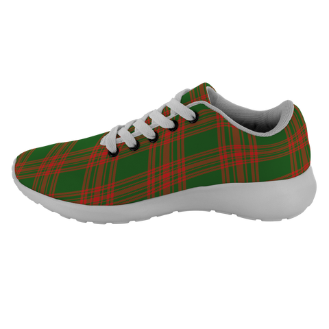 Image of Tartan Sneakers - Menzies Green Modern Scotland | Unisex Tartan Running Shoes | Sneakers Men & Women Tartan Shoes