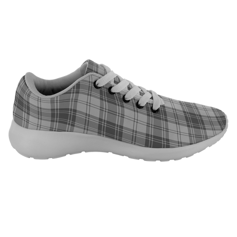 Image of ScottishShop Tartan Sneakers Douglas Grey Modern Scotland Tartan Running Shoes - shirtskishirt