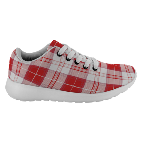 Image of Tartan Sneakers - Menzies Red Scotland | Unisex Tartan Running Shoes | Sneakers Men & Women Tartan Shoes