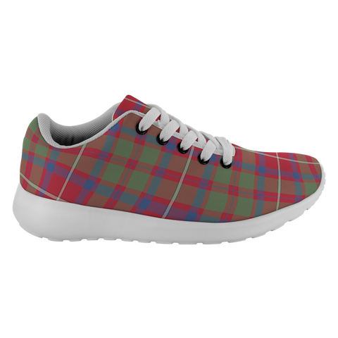 Image of Tartan Sneakers - Shaw Red Scotland | Unisex Tartan Running Shoes | Sneakers Men & Women Tartan Shoes