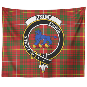 Wall Tapestry Bruce Modern Tartan Clan Badge Scottish