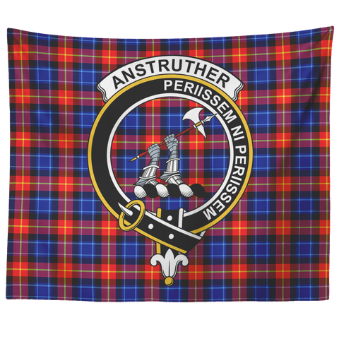 Image of Wall Tapestry Anstruther Tartan Clan Badge Scottish - shirtskishirt