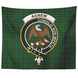 Wall Tapestry Agnew Hunting Tartan Clan Badge Scottish - shirtskishirt