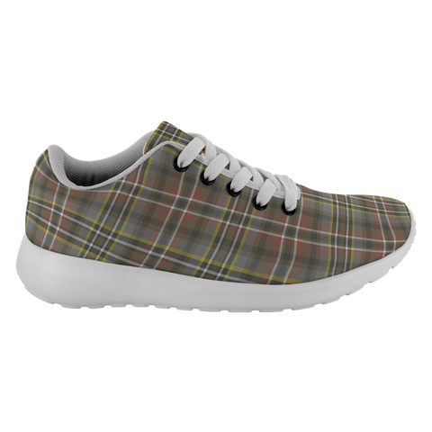 Image of Tartan Sneakers - Scott Green Weathered Scotland | Unisex Tartan Running Shoes | Sneakers Men & Women Tartan Shoes