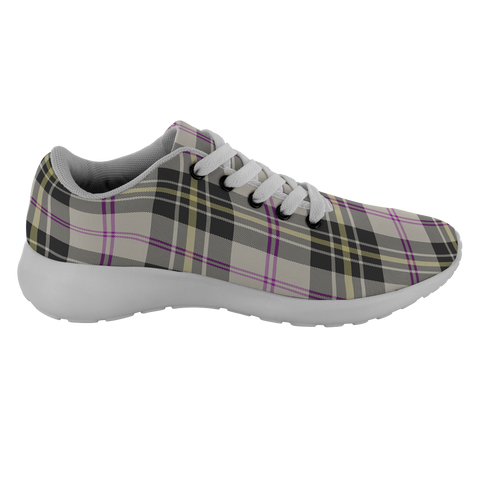 Image of Tartan Sneakers - MacPherson Dress Ancient Scotland | Unisex Tartan Running Shoes | Sneakers Men & Women Tartan Shoes