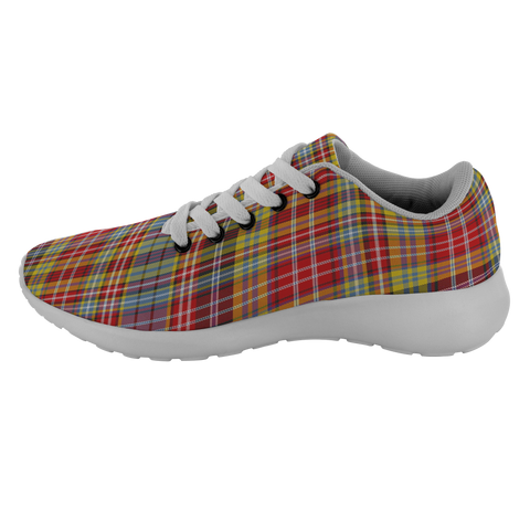 Image of ScottishShop Tartan Sneakers Drummond Of Strathallan Scotland Tartan Running Shoes - shirtskishirt