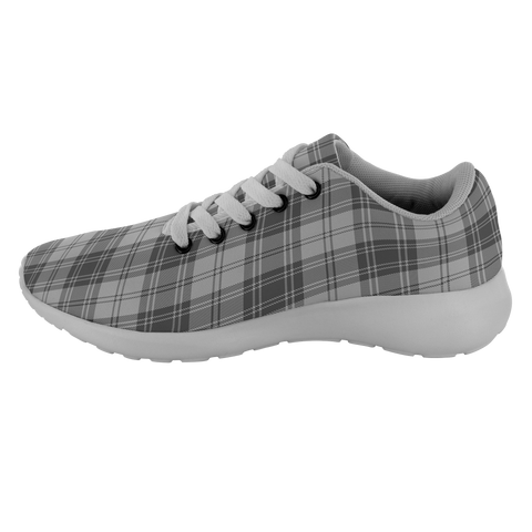 Image of ScottishShop Tartan Sneakers Douglas Grey Modern Scotland Tartan Running Shoes - shirtskishirt