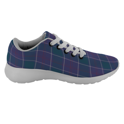 Image of Tartan Sneakers - Navy US Edzell Scotland | Unisex Tartan Running Shoes | Sneakers Men & Women Tartan Shoes