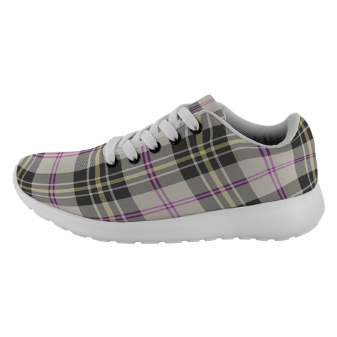 Image of Tartan Sneakers - MacPherson Dress Ancient Scotland | Unisex Tartan Running Shoes | Sneakers Men & Women Tartan Shoes