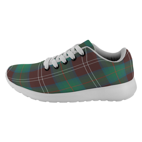 Image of ScottishShop Tartan Sneakers Chisholm Hunting Ancient Scotland Tartan Running Shoes - shirtskishirt