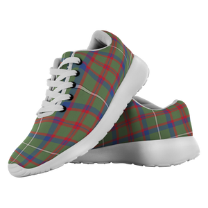 Tartan Sneakers - Shaw Green Scotland | Unisex Tartan Running Shoes | Sneakers Men & Women Tartan Shoes