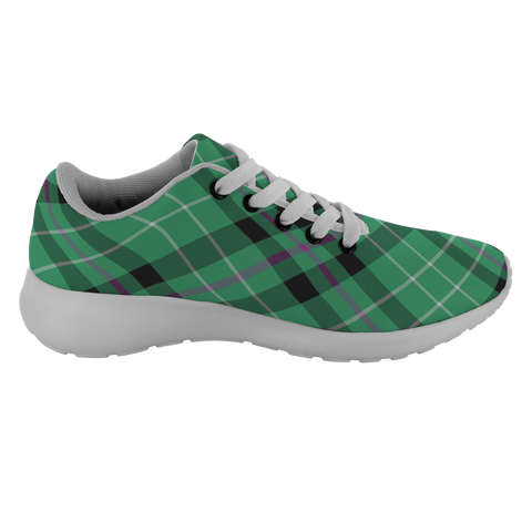 Image of Tartan Sneakers - Hibernian fc Scotland | Unisex Tartan Running Shoes | Sneakers Men & Women Tartan Shoes