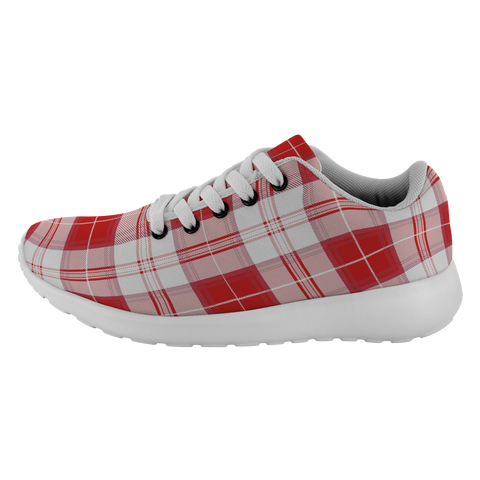 Image of Tartan Sneakers - Menzies Red Scotland | Unisex Tartan Running Shoes | Sneakers Men & Women Tartan Shoes