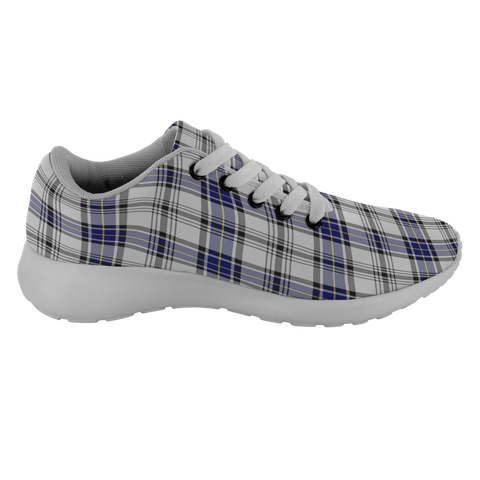 Image of Tartan Sneakers - Hannay Grey Scotland | Unisex Tartan Running Shoes | Sneakers Men & Women Tartan Shoes