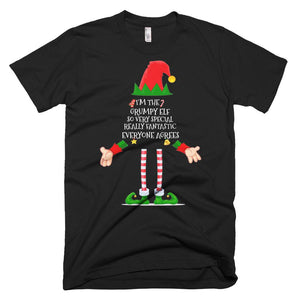 I'm The Grumpy Elf Xmas Gift Shirt Matching Family Group Christmas T-Shirt