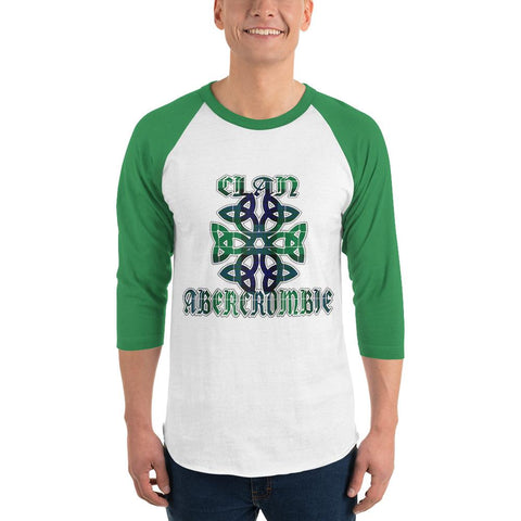 Image of Abercrombie Clan Family Scottish Sleeve Baseball Tee