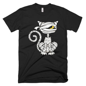 Black Cat Mummy Halloween T-Shirt