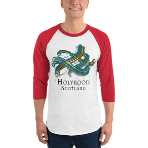 Clan Holyrood Tartan Scottish Sleeve Baseball Tee