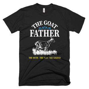 Mens Goat Father Distressed Pet Lover Father Day T-Shirt