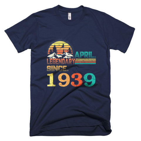 Image of Birthday Gifts Retro Legendary Since April 1939 T-Shirt - manashirt