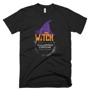 This Witch Costume Behind The Eclipse Funny Halloween T-Shirt