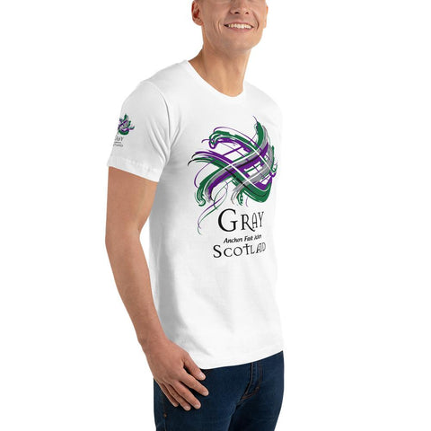 Image of Clan Gray Tartan Scottish T-Shirt