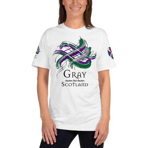 Image of Clan Gray Tartan Scottish T-Shirt