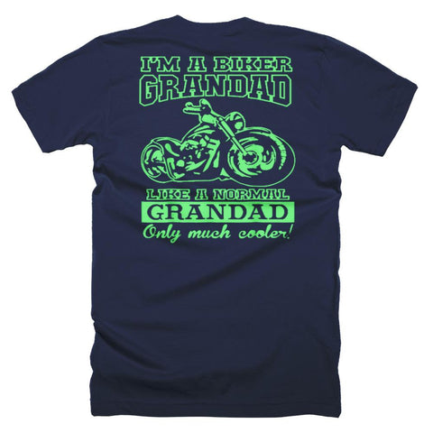 Image of Biker Grandad Funny Father Day T-Shirt