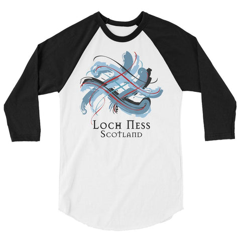 Image of Clan Loch Ness Tartan Scottish Sleeve Baseball Tee