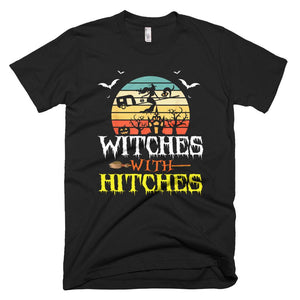 Witches With Hitches Halloween Camping Vintage Halloween T-Shirt