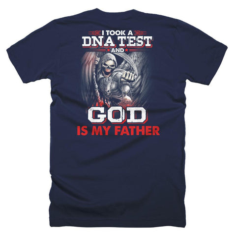 Image of I Took A DNA Test And God Is My Father Funny DNA Father Day T-Shirt