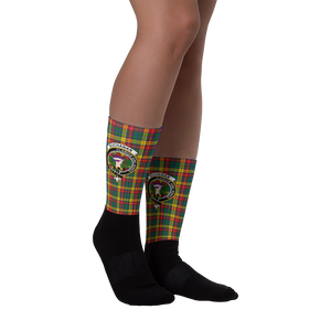 Buchanan Scottish Clan Tartan Socks - manashirt