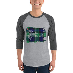 Abercrombie Scottish Clan Tartan Badge Sleeve Baseball Tee