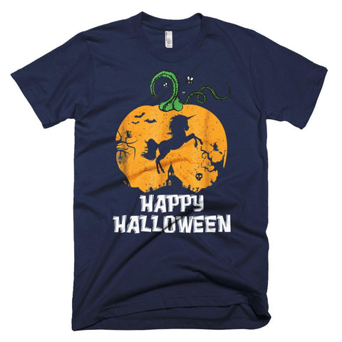 Image of Halloween Unicorn Happy Halloween T-Shirt